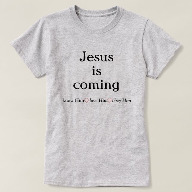 Jesus kommer till T-Shirt (Design framsida)