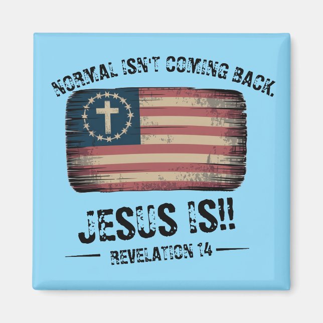 Jesus kommer tillbaka magnet (Framsidan)