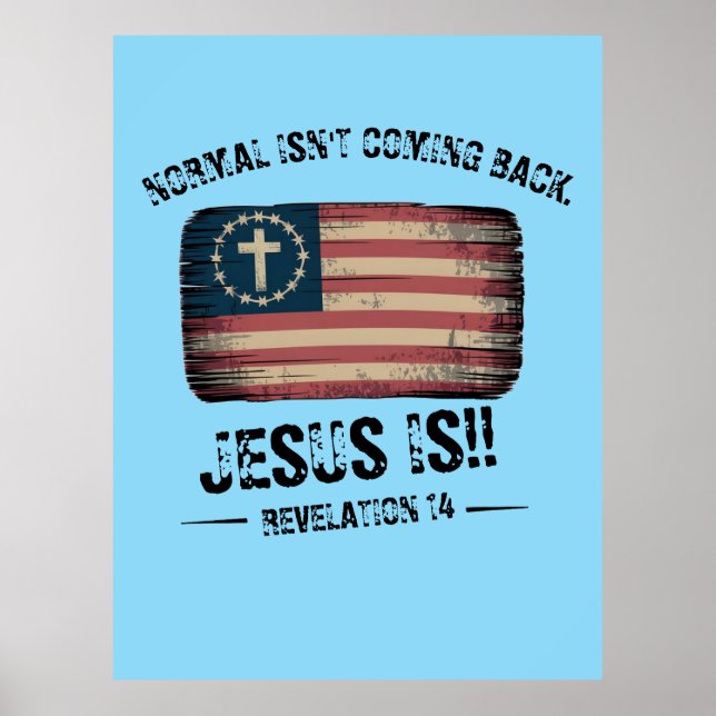 Jesus kommer tillbaka poster (Framsidan)