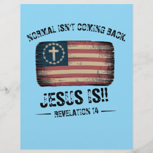 Jesus kommer tillbaka reklamblad