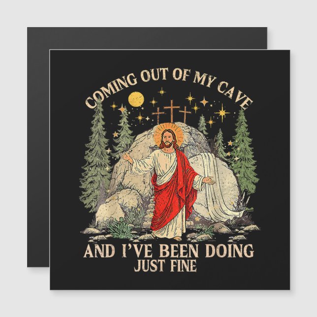 Jesus kommer ut ur min grotta  (Fram/baksida)