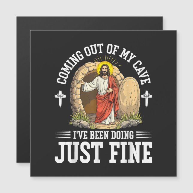 Jesus kommer ut ur min grotta (Fram/baksida)