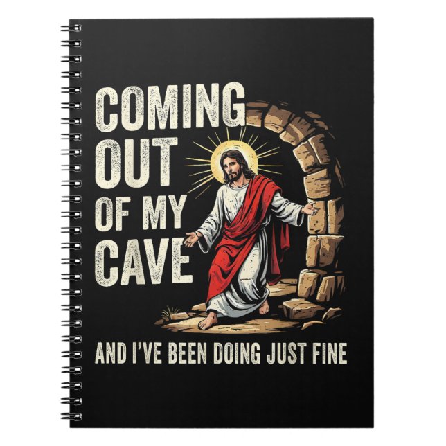 Jesus Kommer Ut Ur Min Grotta Anteckningsbok (Framsidan)