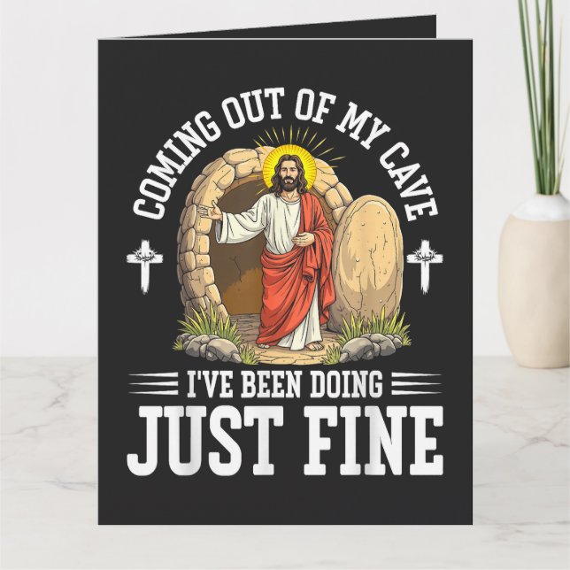 Jesus Kommer Ut Ur Min Grotta Kort (Framsida)