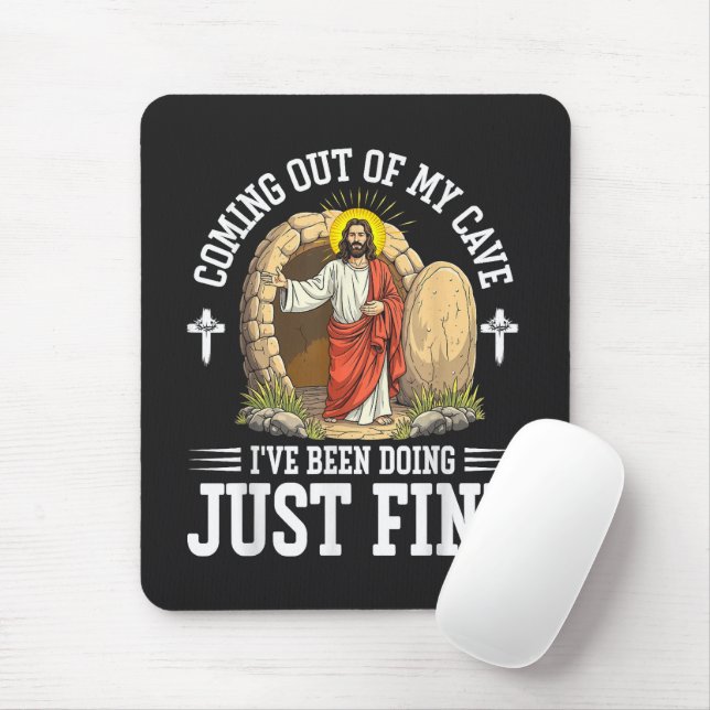 Jesus kommer ut ur min grotta musmatta (Med mus)