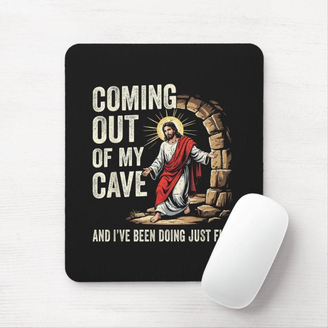 Jesus kommer ut ur min grotta musmatta (Med mus)