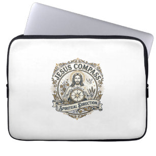 Jesus Kompass Andlig Riktning Jesus Kompass Sp Laptop Fodral