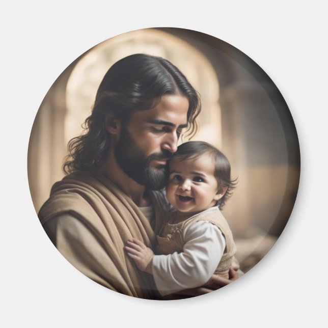 Jesus konst magnet (Framsidan)