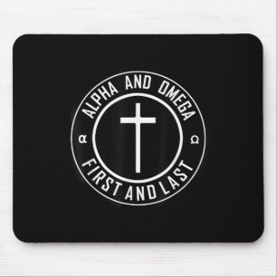 Jesus Kor Circle Funny Alpha och Omega - första A Musmatta