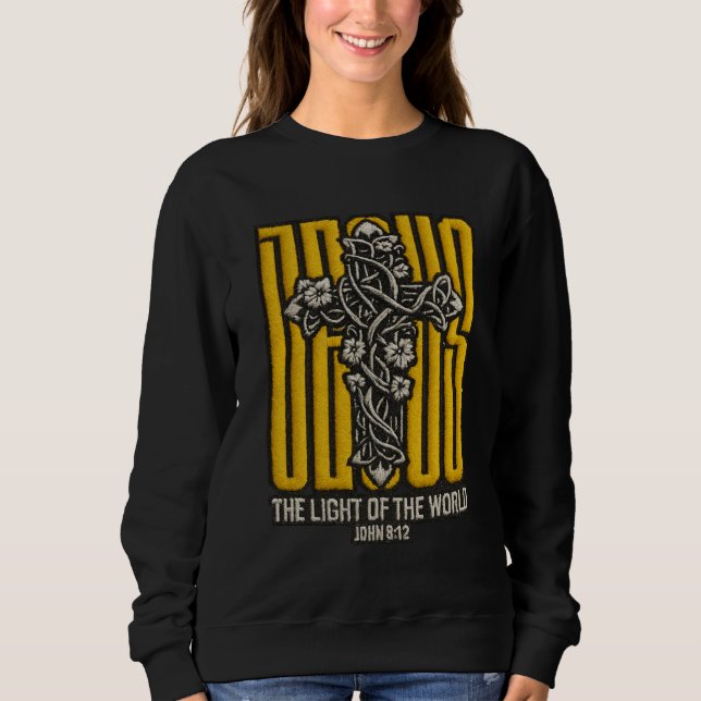 Jesus Kor Embroied T Shirt (Framsida)