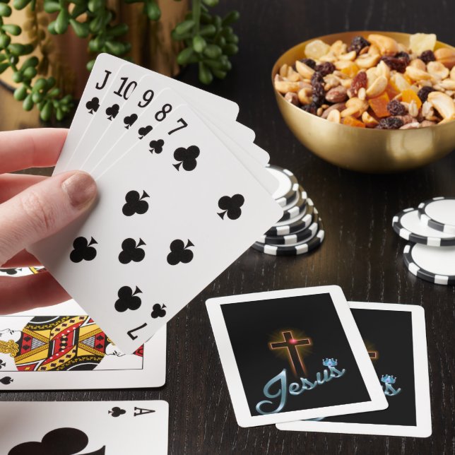 "Jesus Kor: Ett gudomligt spelkort" Casinokort (På plats)