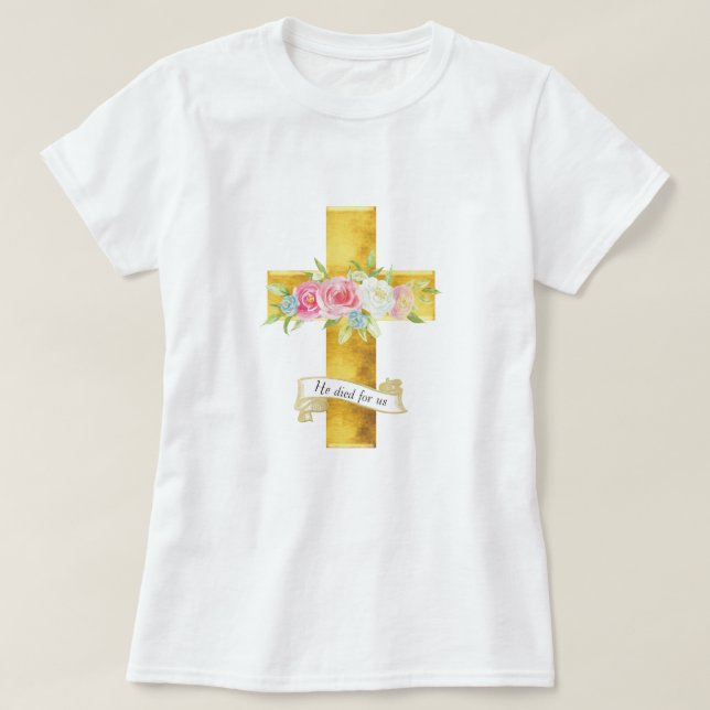 Jesus Kor - han dog för oss - T-Shirt (Design framsida)