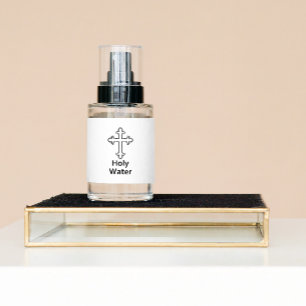 Jesus Kor Heliga Vattenflaskor Etikett