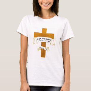Jesus Kor i guld med Bible Verse - T-Shirt