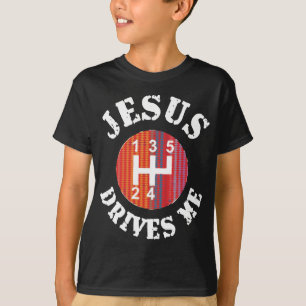 Jesus kör mig kristna unge t-skjorta t shirt