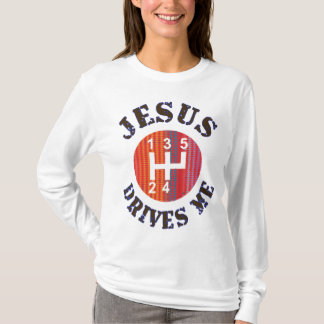 Jesus kör mig kvinna kristna hoodie t shirt