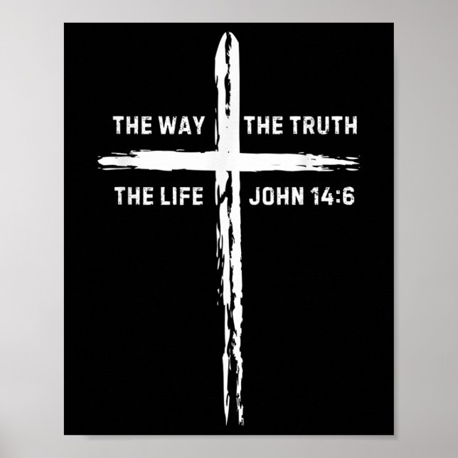 Jesus Kor: Sättet sanning Life Manar Kvinnor Kids  Poster (Framsidan)