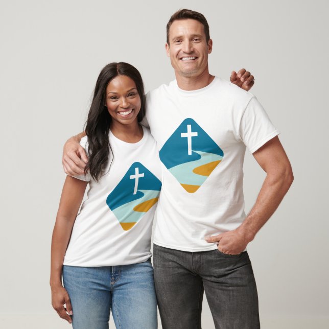 Jesus Kor vid en flod T-Shirt (Unisex)