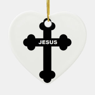 JESUS KORS JULGRANSPRYDNAD KERAMIK