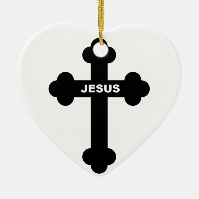 JESUS KORS JULGRANSPRYDNAD KERAMIK (Framsidan)