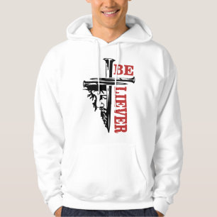 Jesus Kors Nageldesign – Kraftfull Kristendom Hoodie