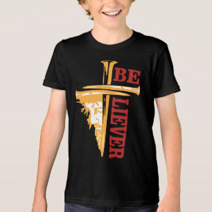 Jesus Kors Nageldesign – Kraftfull Kristendom T Shirt