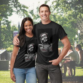 Jesus korsfästelse Art Noir | Bibelvers Svart T Shirt