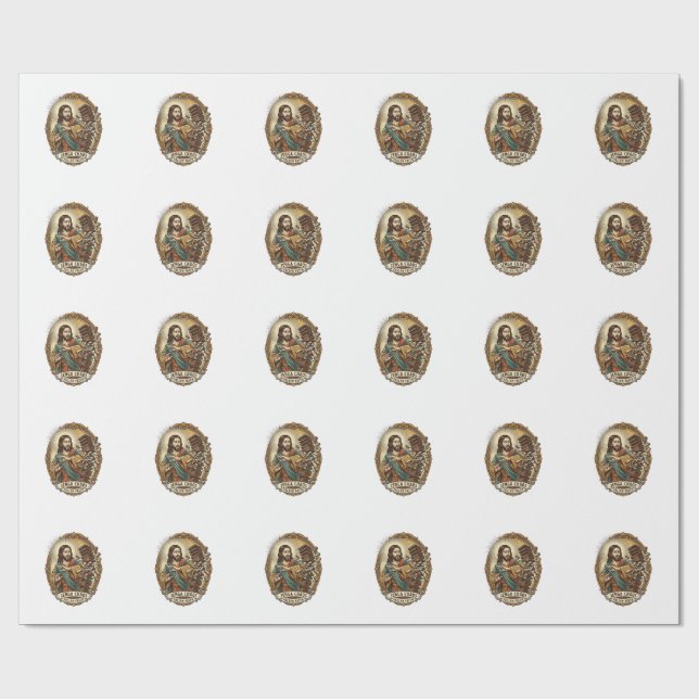 Jesus kraschar festens Jenga torn Spel misslyckand Presentpapper (Platt)