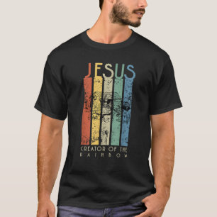 JESUS Kreator of the Rainbow Noah and the Ark T Shirt