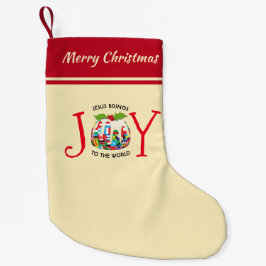 JESUS | kristen | JOY TO THE WORLD | festlig Liten Julstrumpa