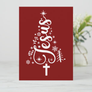 Jesus Kristi jul Bibelvers Tro Julkort