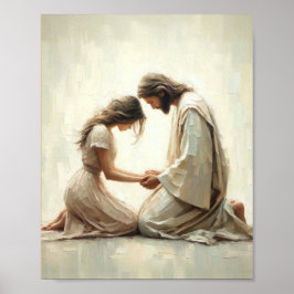 Jesus - Kristna konst med bibel Poster
