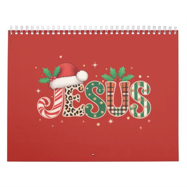 Jesus Kristna religiösa talesätt Tro Bibelvers Kalender (Omslag)