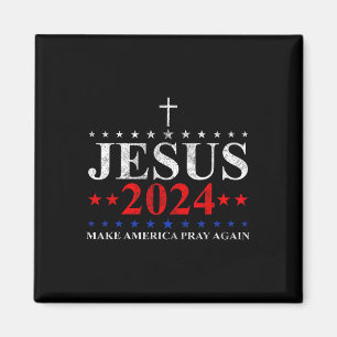 Jesus Kristus 2024 Förmå Amerika att tro igen Magnet