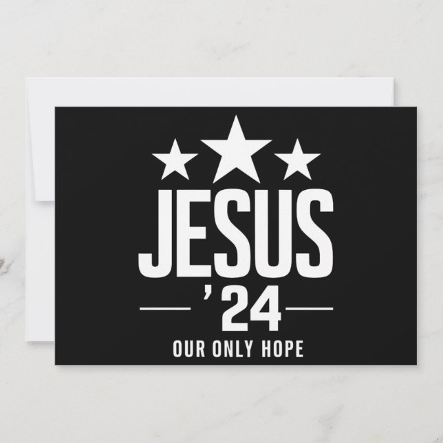 Jesus Kristus 2024 President USA: s valpolitik Inbjudningar (Framsida)