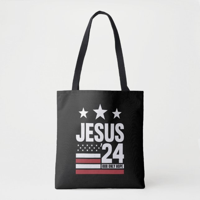 Jesus Kristus 2024 President USA: s valpolitik Tygkasse (Framsida)