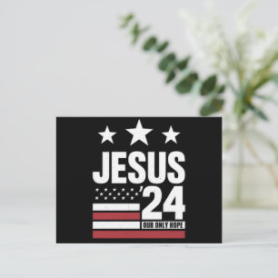 Jesus Kristus 2024 President USA: s valpolitik Vykort