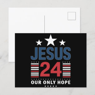 Jesus Kristus 2024 President USA: s valpolitik Vykort