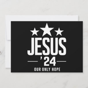 Jesus Kristus 2024 President USA Val Politisk Inbjudningar