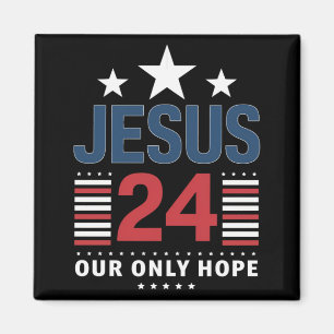 Jesus Kristus 2024 President USA Val Politisk Magnet