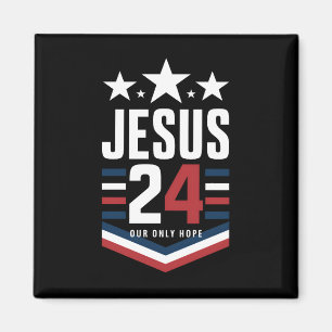 Jesus Kristus 2024 President USA Val Politisk Magnet