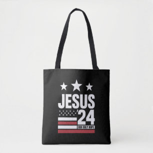 Jesus Kristus 2024 President USA Val Politisk Tygkasse