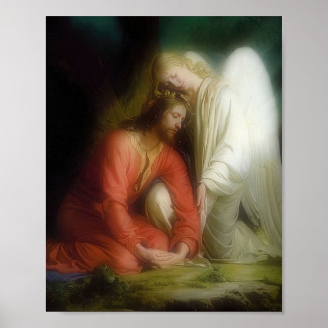 Jesus Kristus Agony i Garden Gethsemane Bloch Poster (Framsidan)
