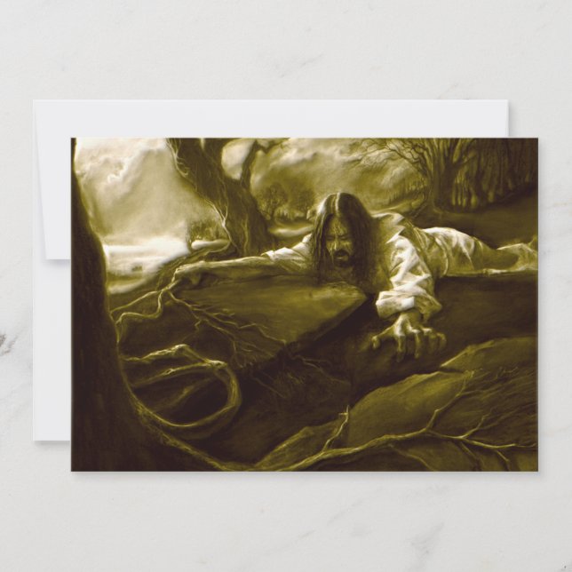 Jesus Kristus Agony i Gethsemane Garden (Framsida)