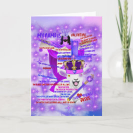 Jesus Kristus Alla hjärtans dag Lamm Mötteskort Kort