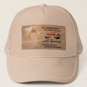 Jesus Kristus & amerikansoldaten Truckerkeps