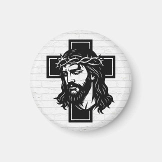 Jesus Kristus Andlig Konst Nyckelring - Religiös N Magnet