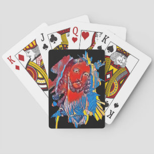 Jesus Kristus Ansikte helig Abstrakt Casinokort