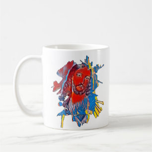 Jesus Kristus Ansikte helig Abstrakt Kaffemugg