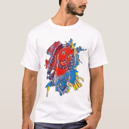 Jesus Kristus Ansikte helig Abstrakt T Shirt